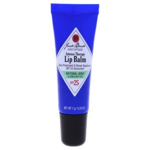 (3 pack) Jack Black Intense Therapy Lip Balm SPF 25 - Natural Mint and Shea Butter - 0.25 oz