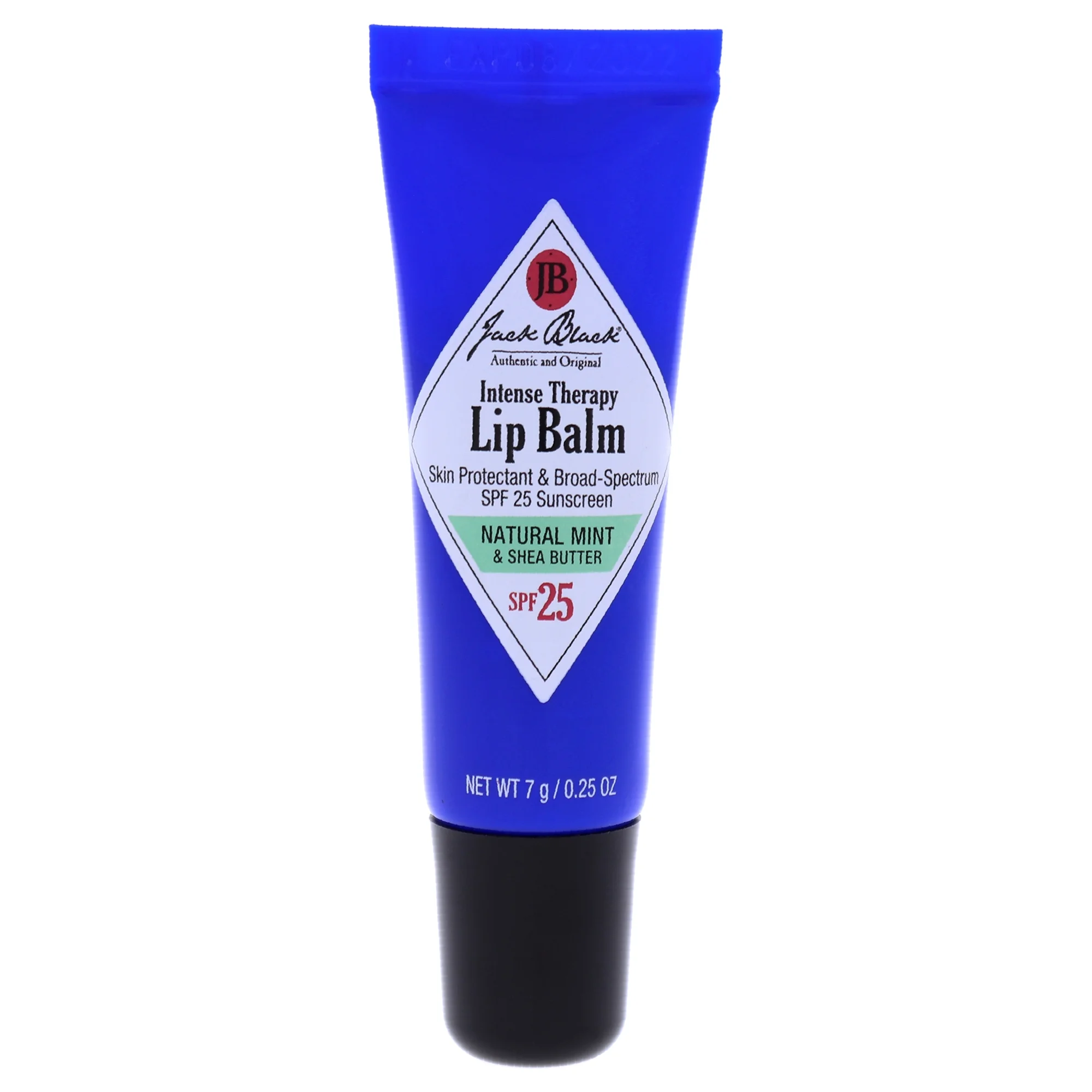 (3 pack) Jack Black Intense Therapy Lip Balm SPF 25 - Natural Mint and Shea Butter - 0.25 oz