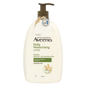 Aveeno Daily Moisturizing Body Lotion and Facial Moisturizer for Face, Body and Dry Skin, 18 oz
