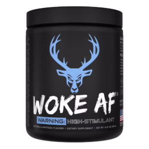 Woke AF - High Stimulant Pre-Workout Blue Raz 13oz powder