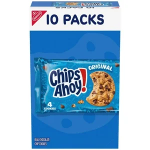 CHIPS AHOY! Mini Original Chocolate Chip Cookies, 10 Snack Packs
