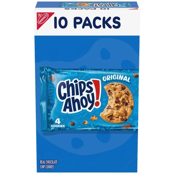 CHIPS AHOY! Mini Original Chocolate Chip Cookies, 10 Snack Packs