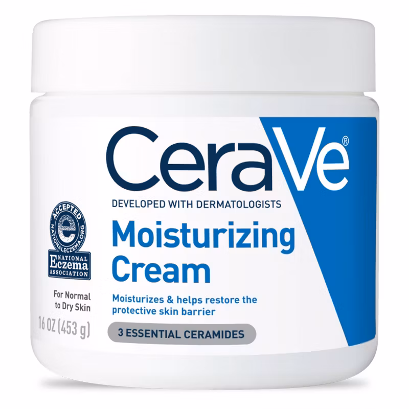 CeraVe Moisturizing Cream, Face & Body Moisturizer for Normal to Very Dry Skin, 16 oz