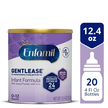 Enfamil Gentlease Baby Formula, for easing Fussiness, Gas, Crying and Spit-up, 12.4 oz Can