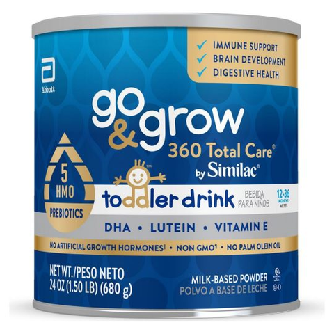 Go & Grow 360 Total Care by Similac Toddler Nutritional Drink Powder, 24-oz Can