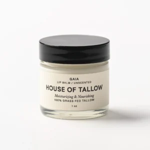Gaia Lip Balm, Unscented, 100% Grass Fed Tallow 1oz