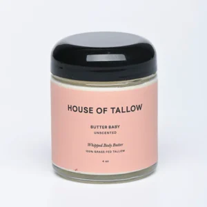 House of Tallow Butter Baby Unscented Whipped Body Butter 4oz
