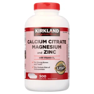 Kirkland Signature Calcium Citrate Magnesium and Zinc (500 Tablets)
