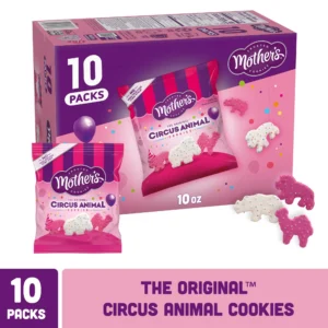 Mother's Original Circus Frosted Animal Cookies Multipack Snacks, 10 Count