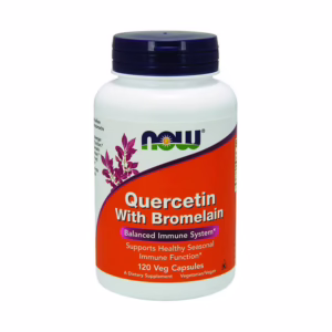 NOW Supplements, Quercetin with Bromelain, Balanced Immune System*, 120 Veg Capsules