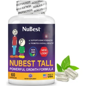 NuBest Tall, Bone Support for Kidz 5+, Support Healthy Bone Health, Immunity and Overall Wellness, 60 Caps