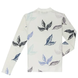 Olivia Recycled Windfall Long Sleeve - Snow White/Wisteria (Small) RWKP10043SWWI-S