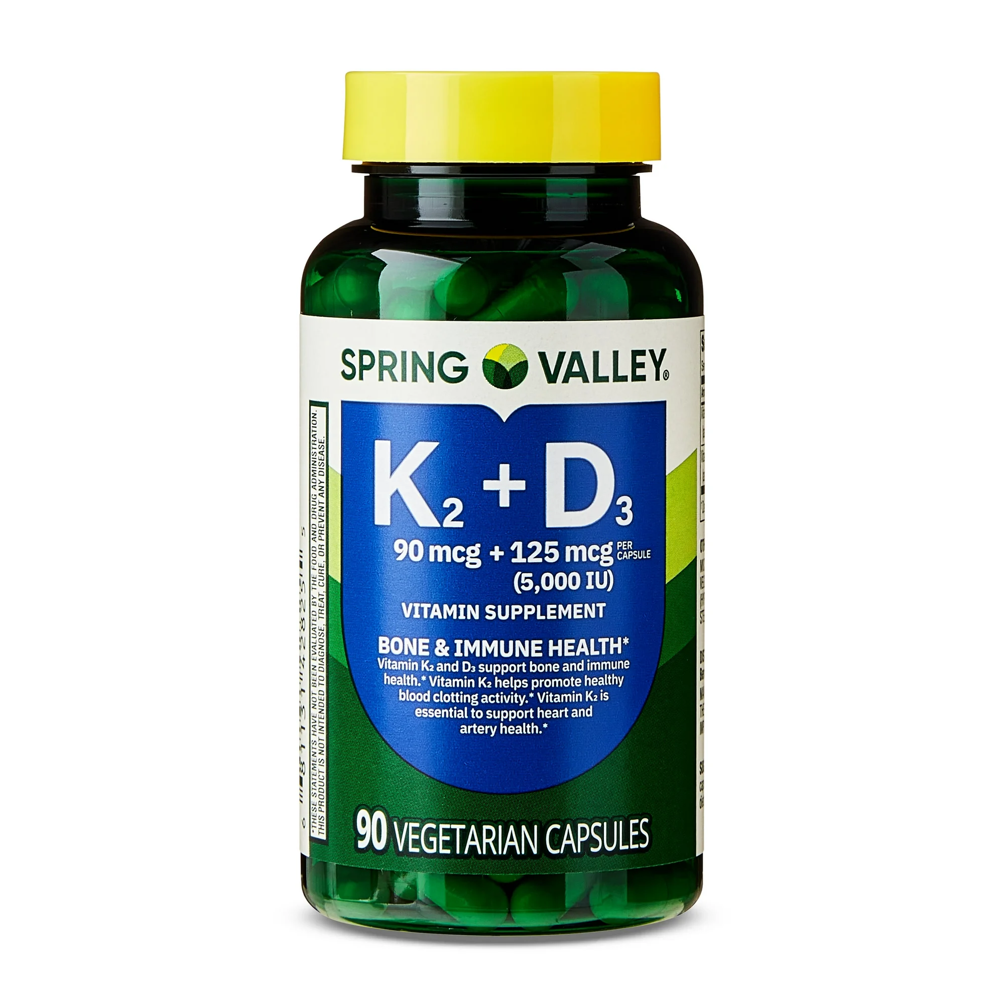 NOW Supplements, Vitamin D-3 & K-2, 1,000 IU/45 mcg, Plus Cardiovascular Support, Supports Bone Health, 120 Veg Capsules