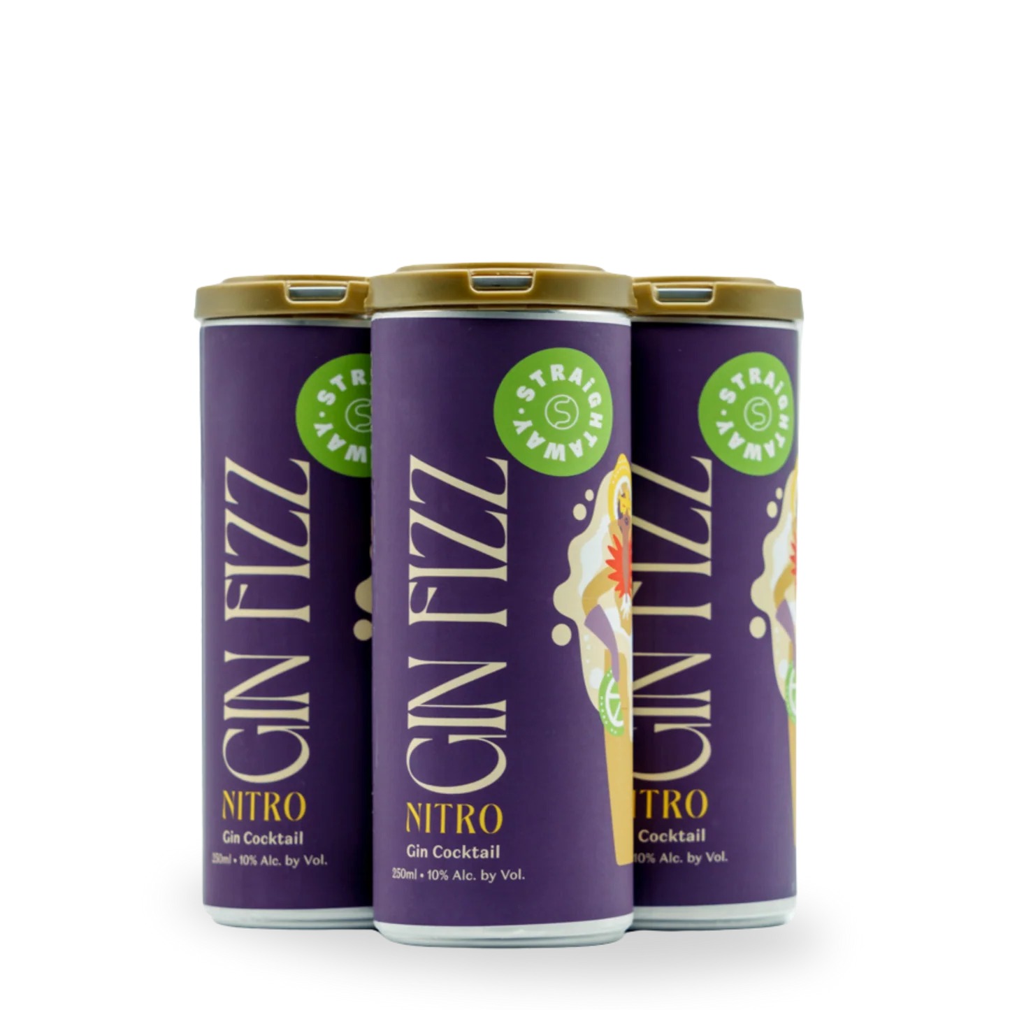 Nitro Gin Fizz (4-pack, 250ml)