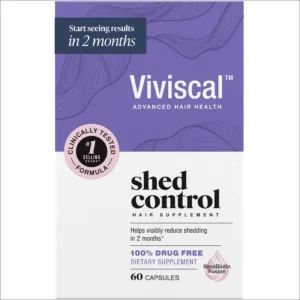 Viviscal Shed Control Hair Supplement, Keratin Nutrient Complex, 60 Tablets, 1 Month Supply