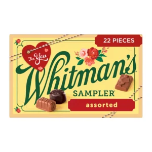 Whitman's Sampler Assorted Milk & Dark Chocolate Gift Box, 10 oz. (22 Pieces of Chocolate)